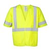 Ironwear Polyester Mesh Safety Vest Class 3 w/ 3 Pockets (Lime/Large) 1291-L-LG